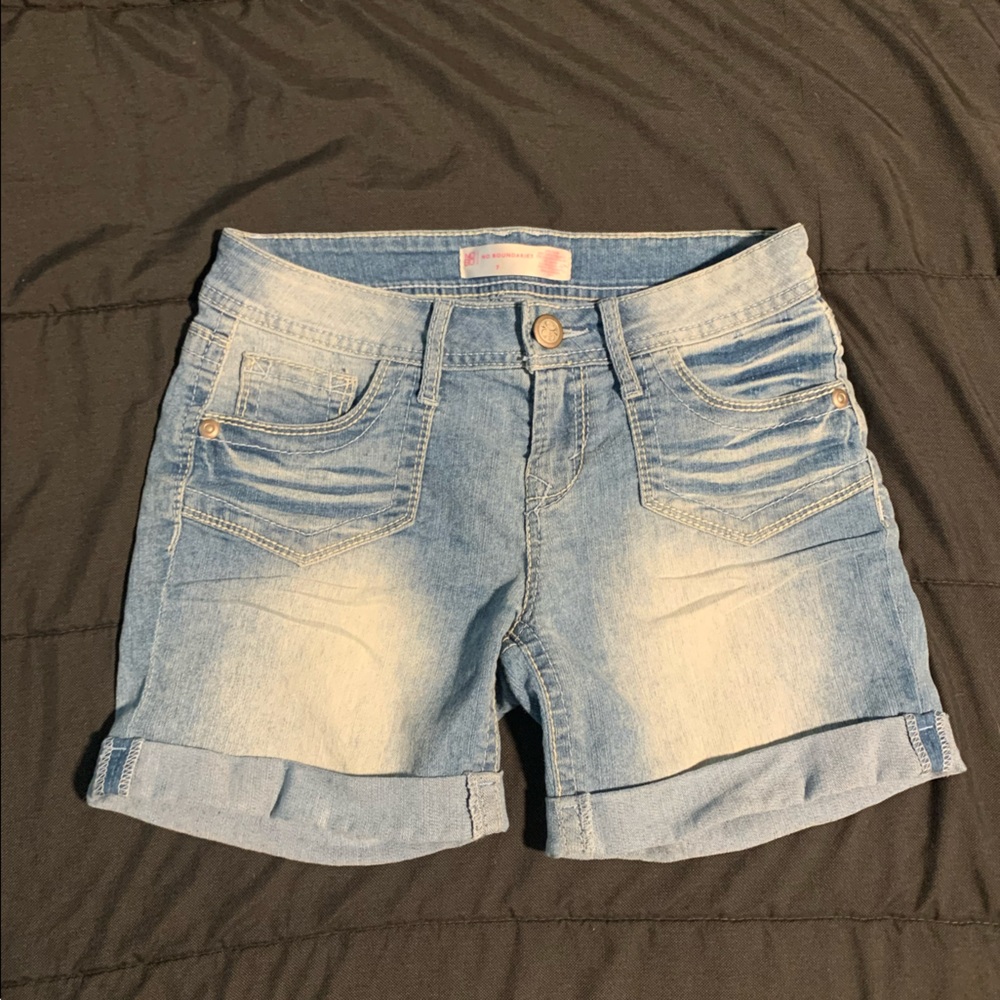 Denim shorts